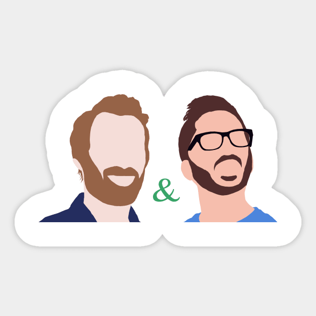 Jake and Amir Sticker by vibha